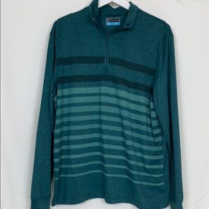 PGA Tour multi colors of green golf pullover Med.